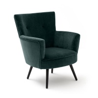 Кресло Велюровое William единый размер зеленый AM.PM  фото, kupilegko.ru